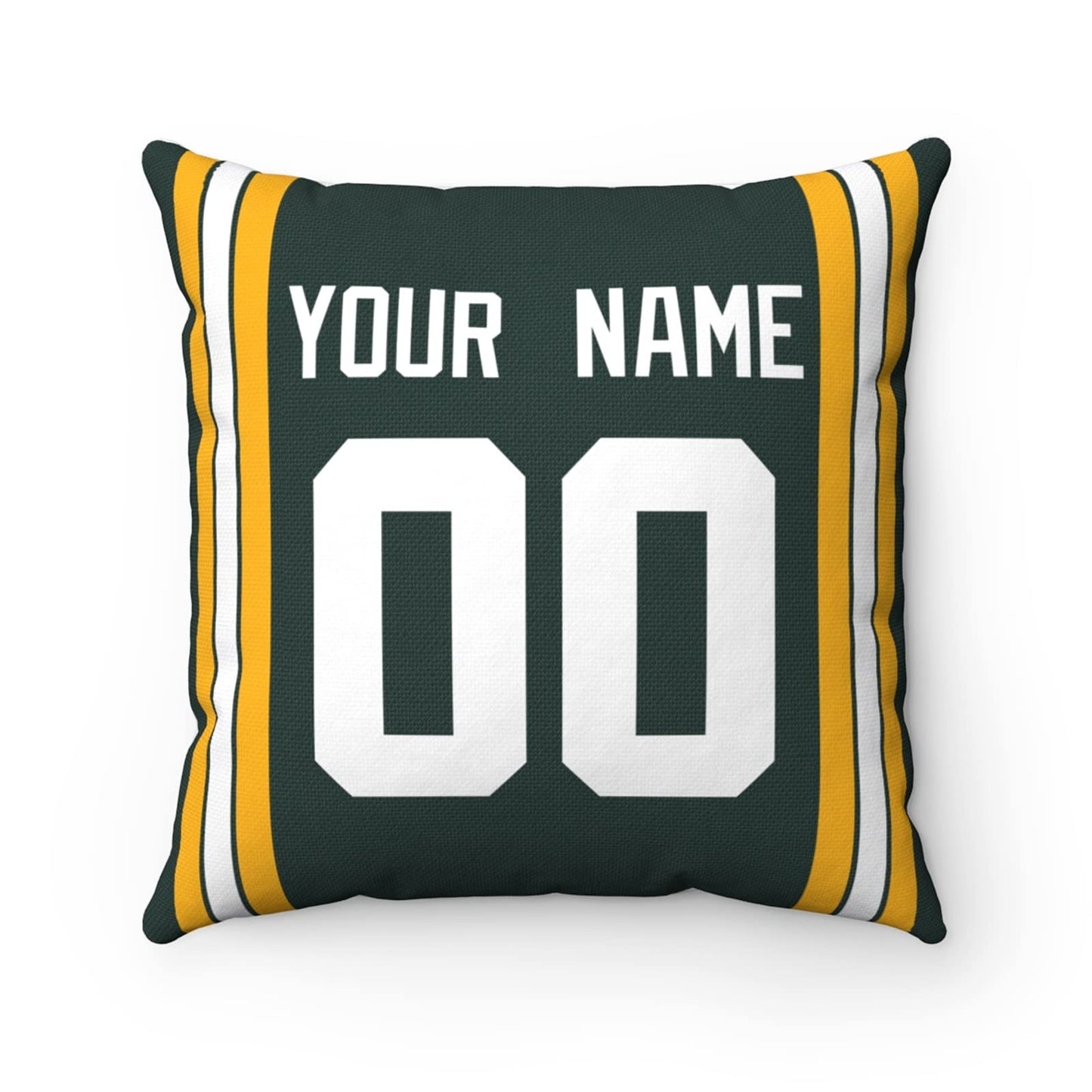 Throw Pillow Green Bay Custom Any Name and Number