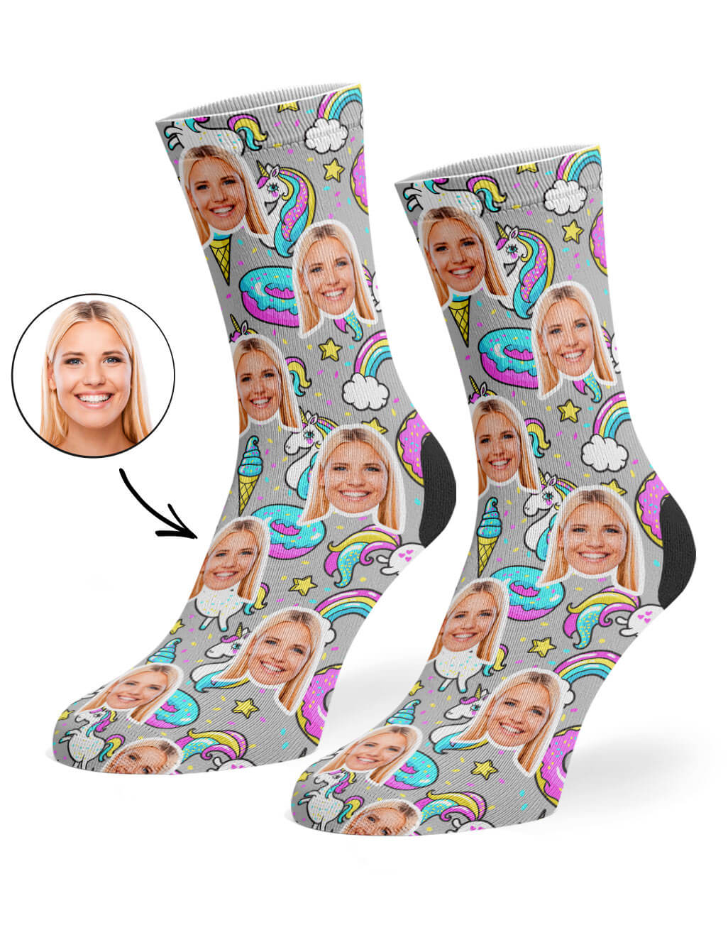 Unicorn & Donut Socks