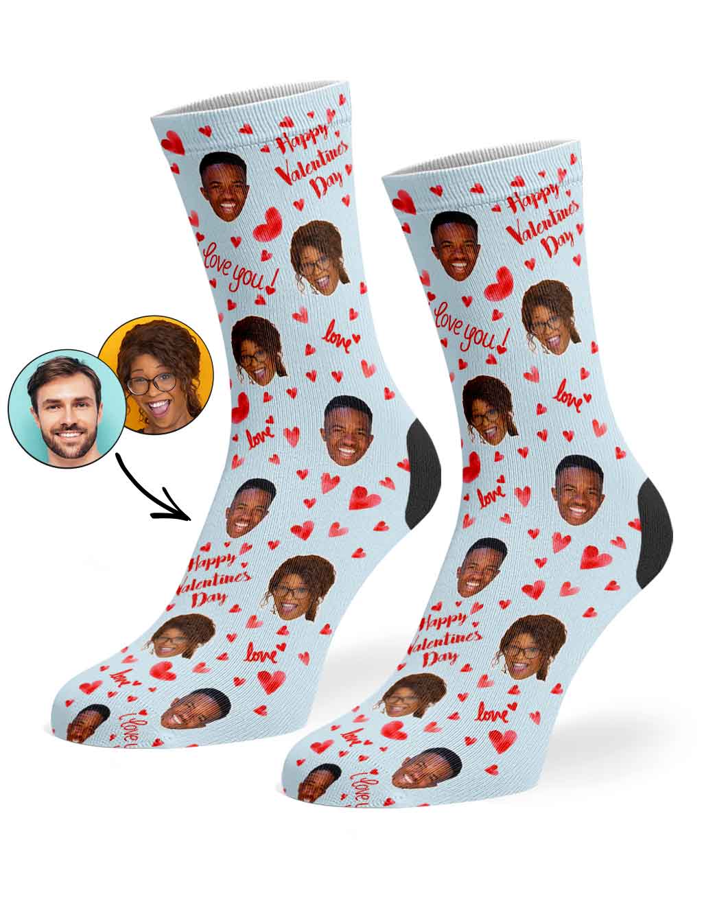 Happy Valentines Socks
