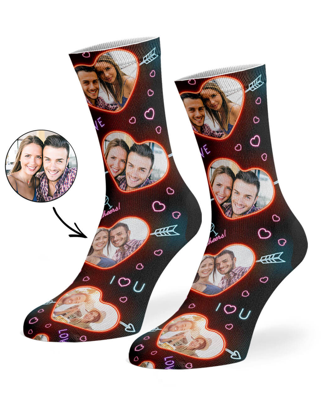 Love Collage Socks