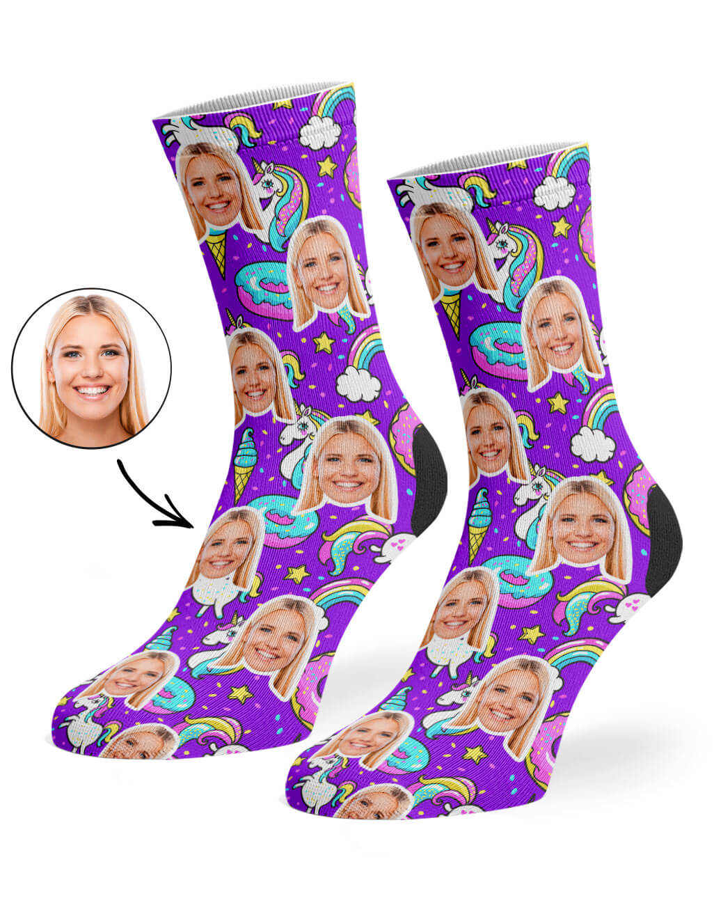 Unicorn & Donut Socks