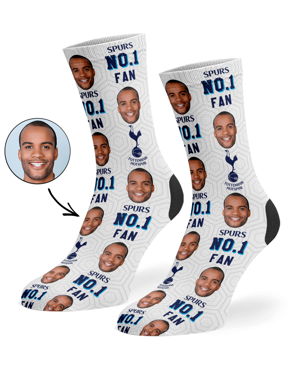 Spurs Number 1 Fan Socks