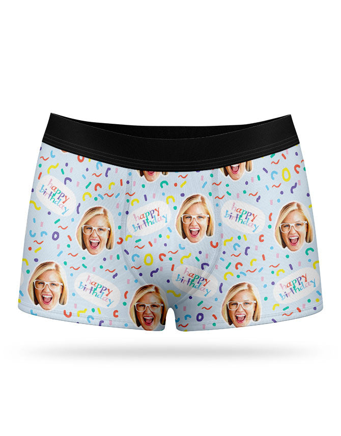 Happy Birthday Face Boxers