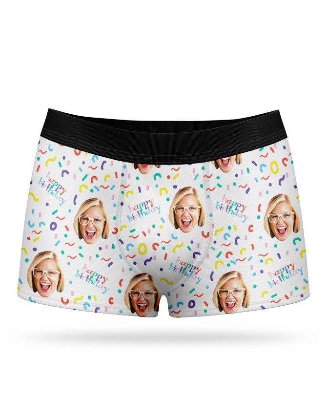 Happy Birthday Face Boxers