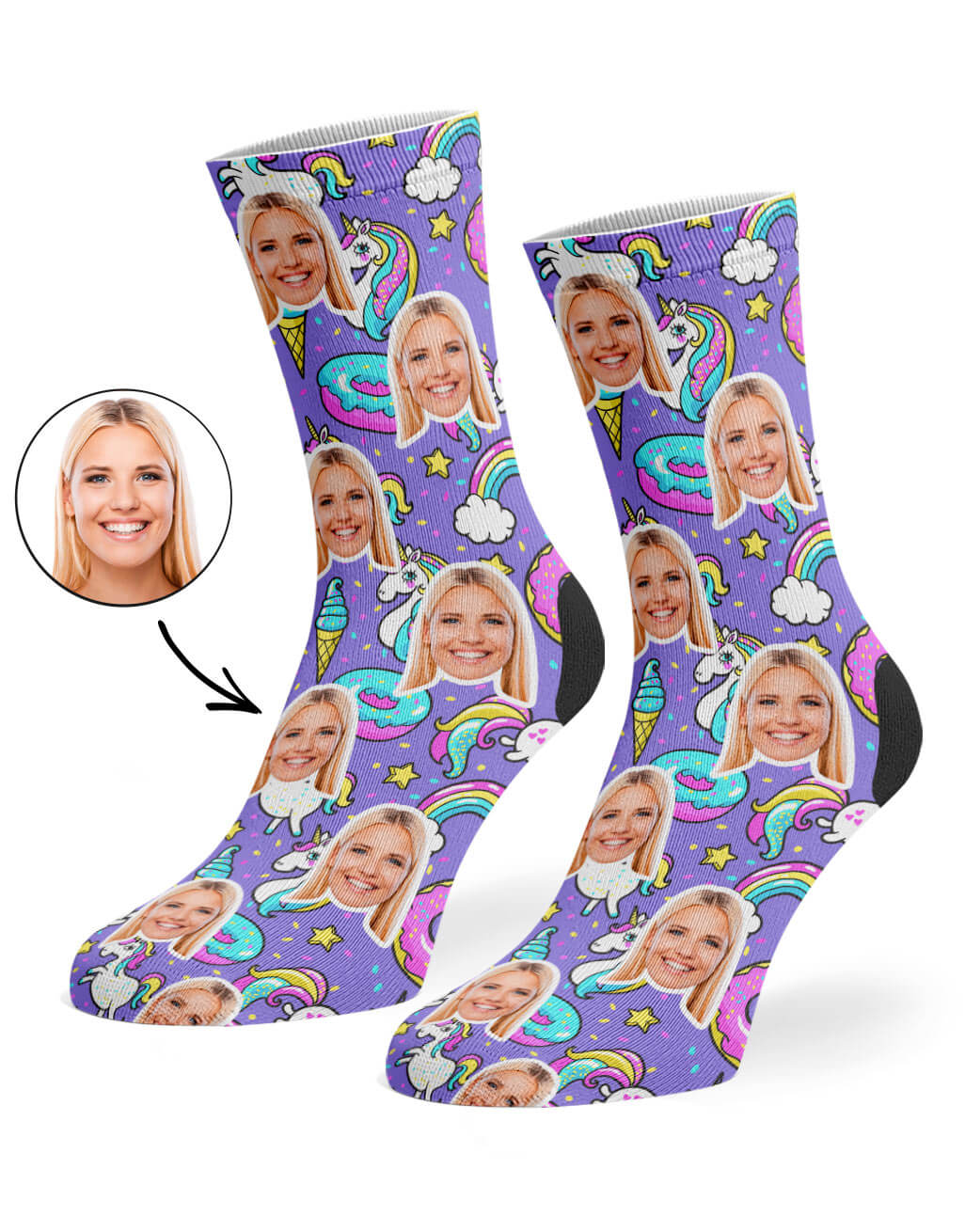 Unicorn & Donut Socks