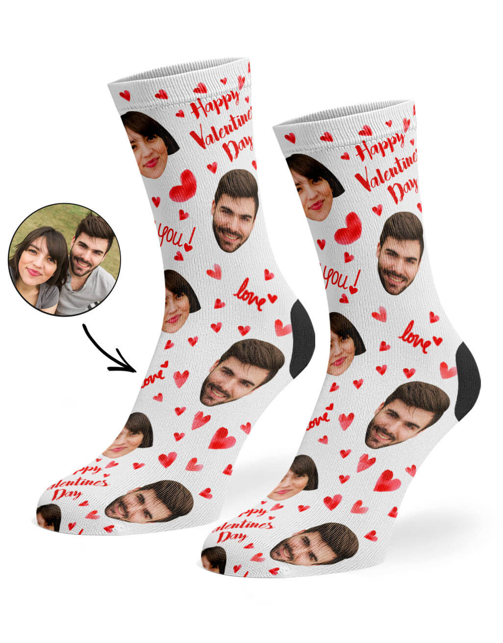 Happy Valentines Socks