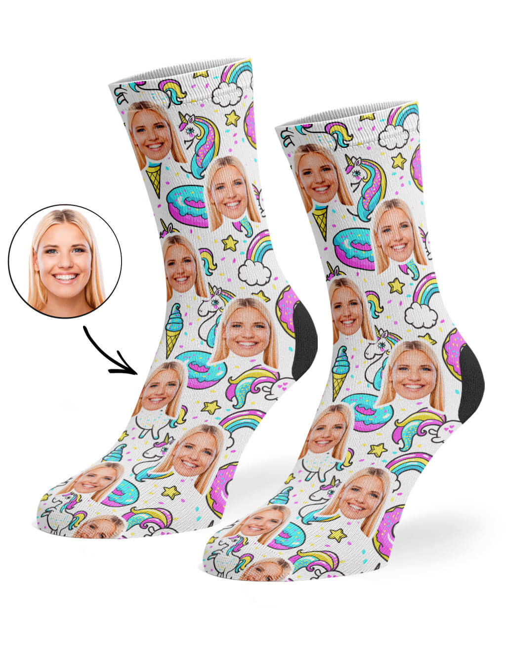 Unicorn & Donut Socks
