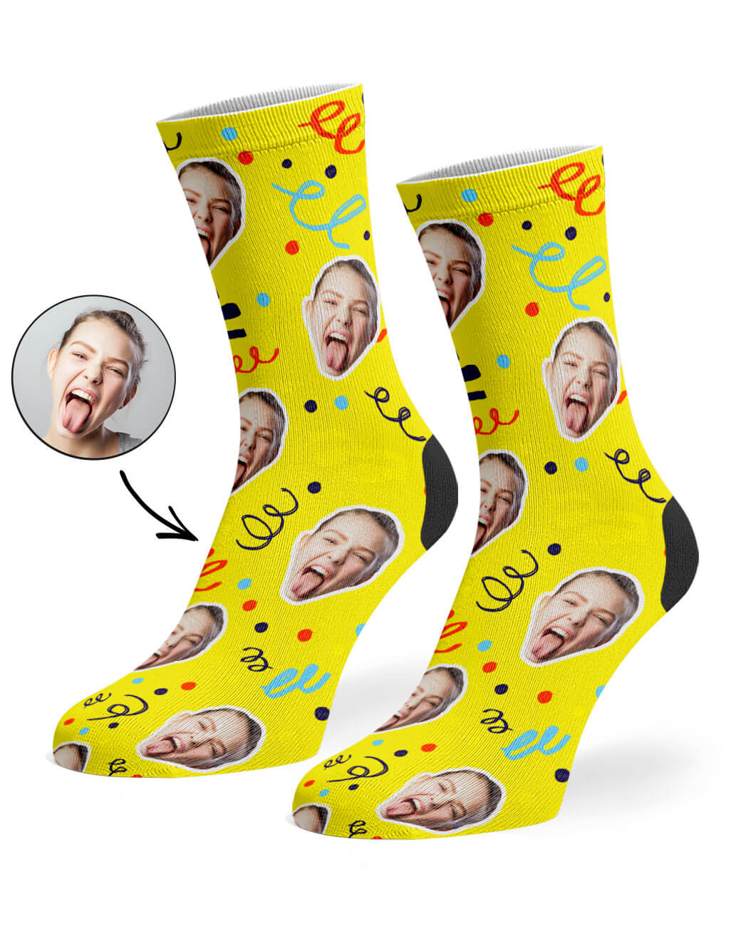 Happy Birthday Confetti Socks