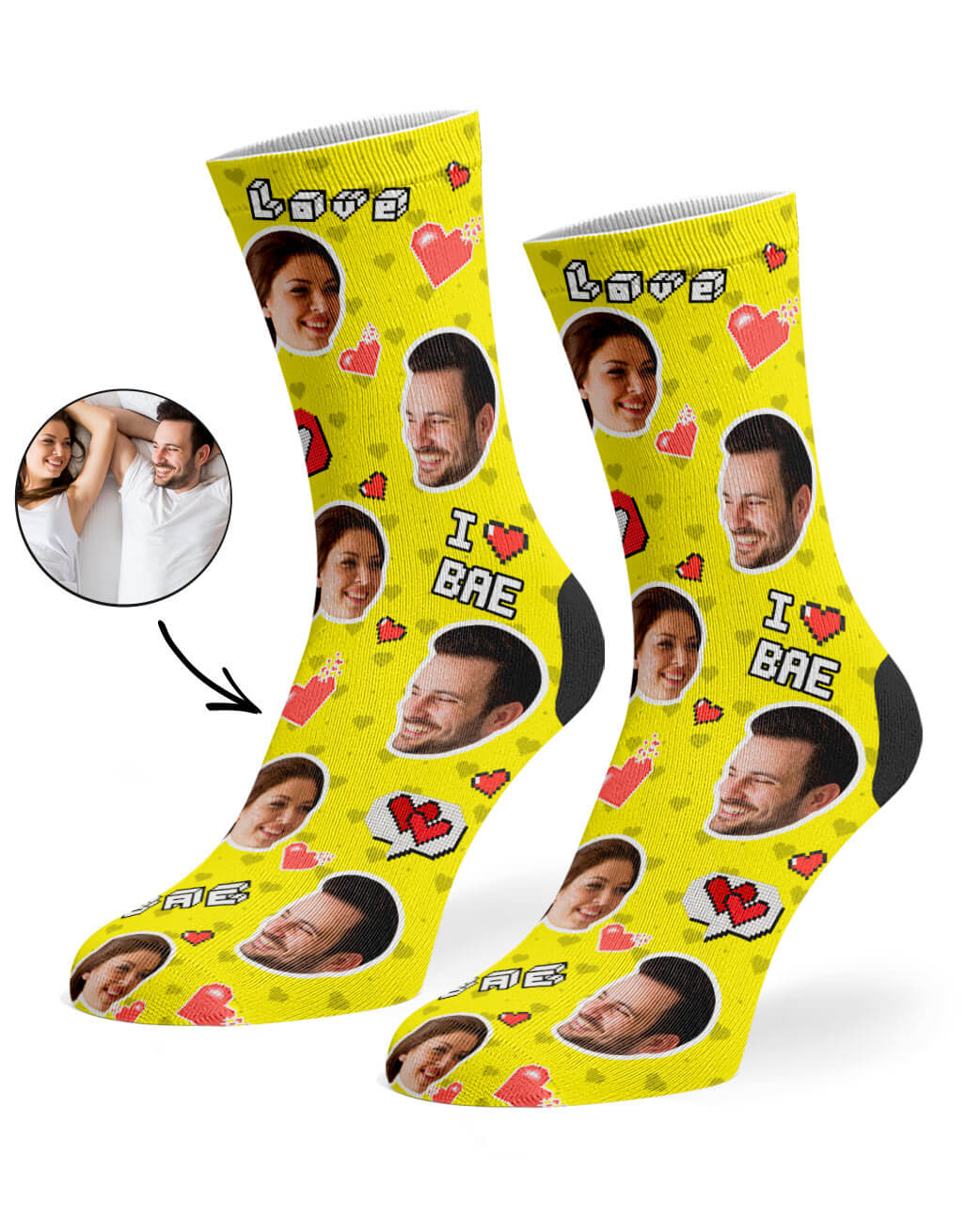 I Love Bae Socks