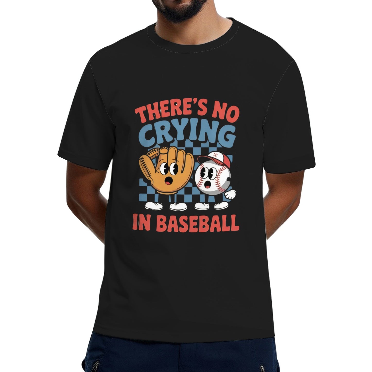 There Is No Crying In Baseball Funny Game Day Baseball T-Shirt