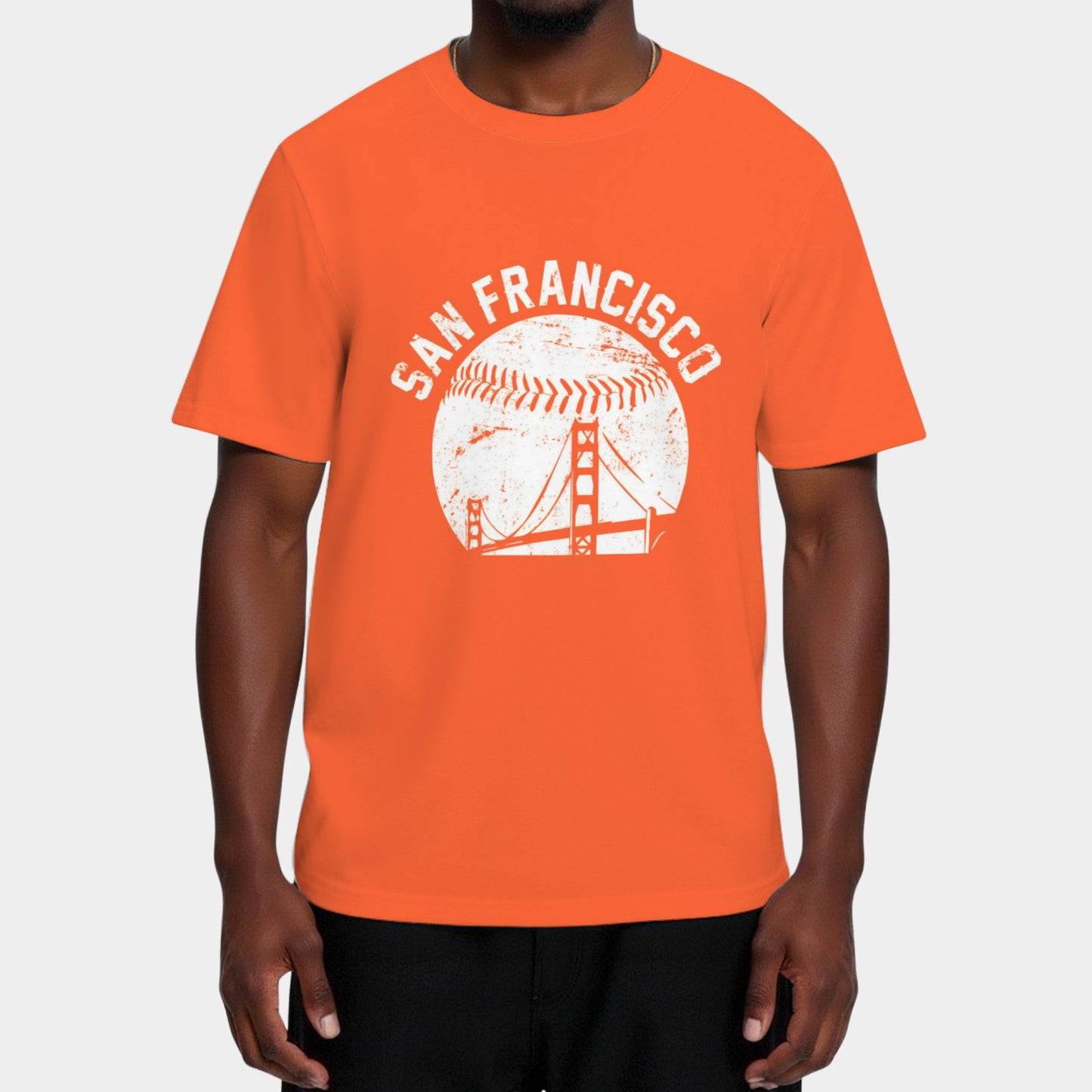 Vintage San Francisco Skyline SF Baseball Fans T-Shirt
