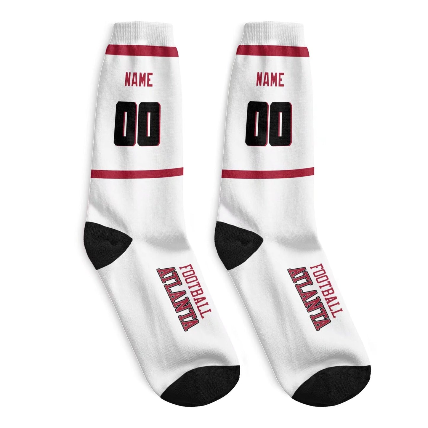 Atlanta Custom Socks Add Name or Number