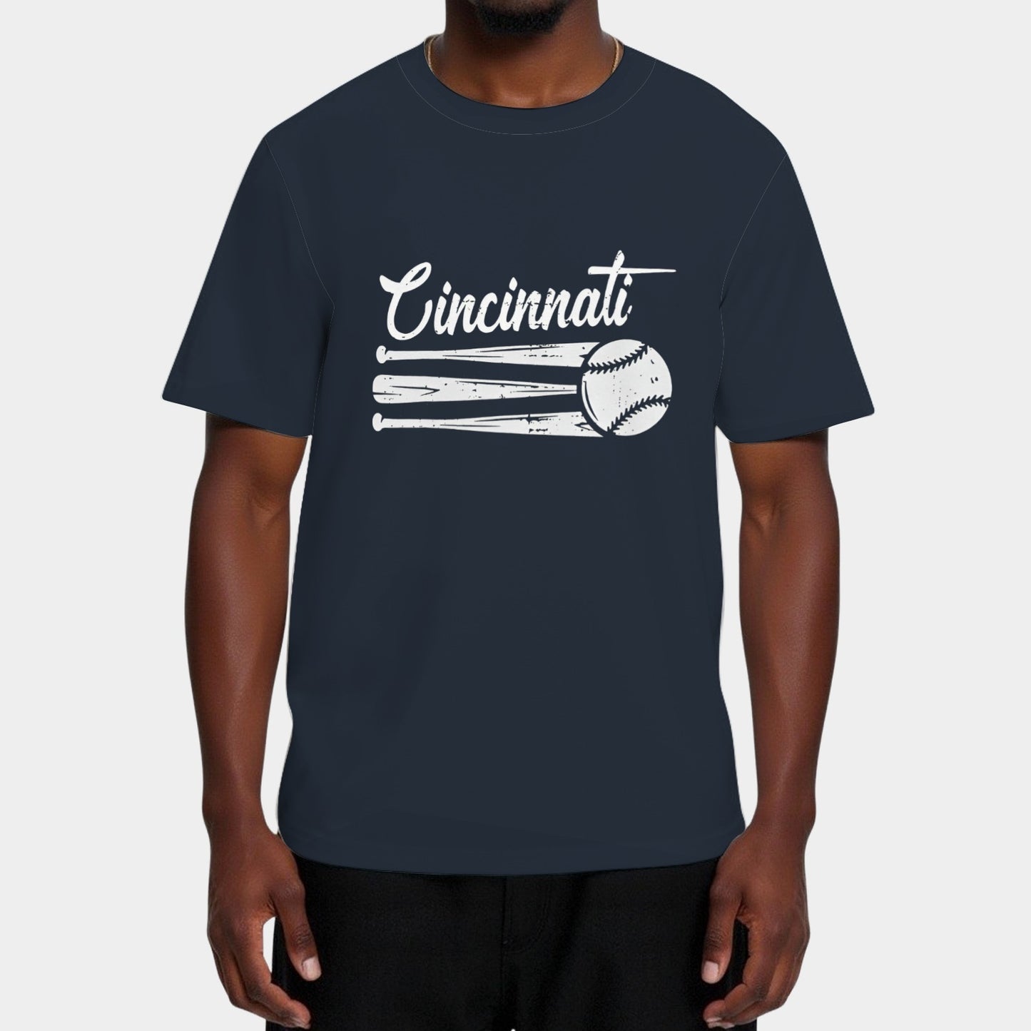 Cincinnati Baseball Vintage Distressed Met At Gameday T-Shirt