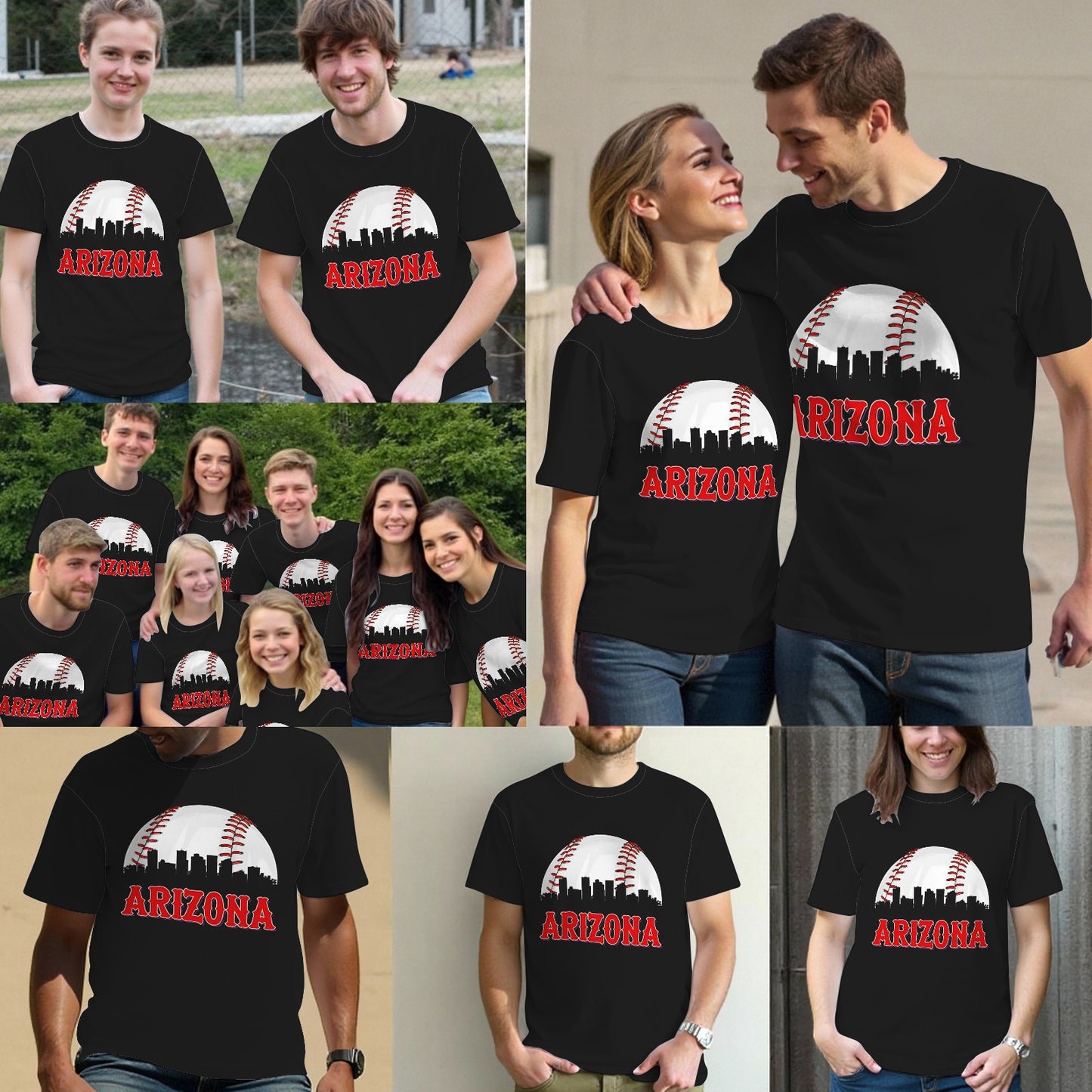 Vintage Arizona Baseball Player And Fans T-Shirt