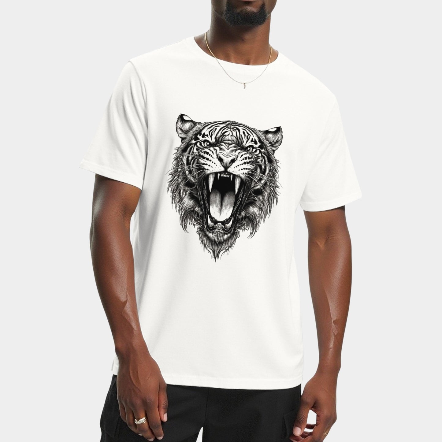 Animal Tiger Graphic Casual Loose T-Shirt