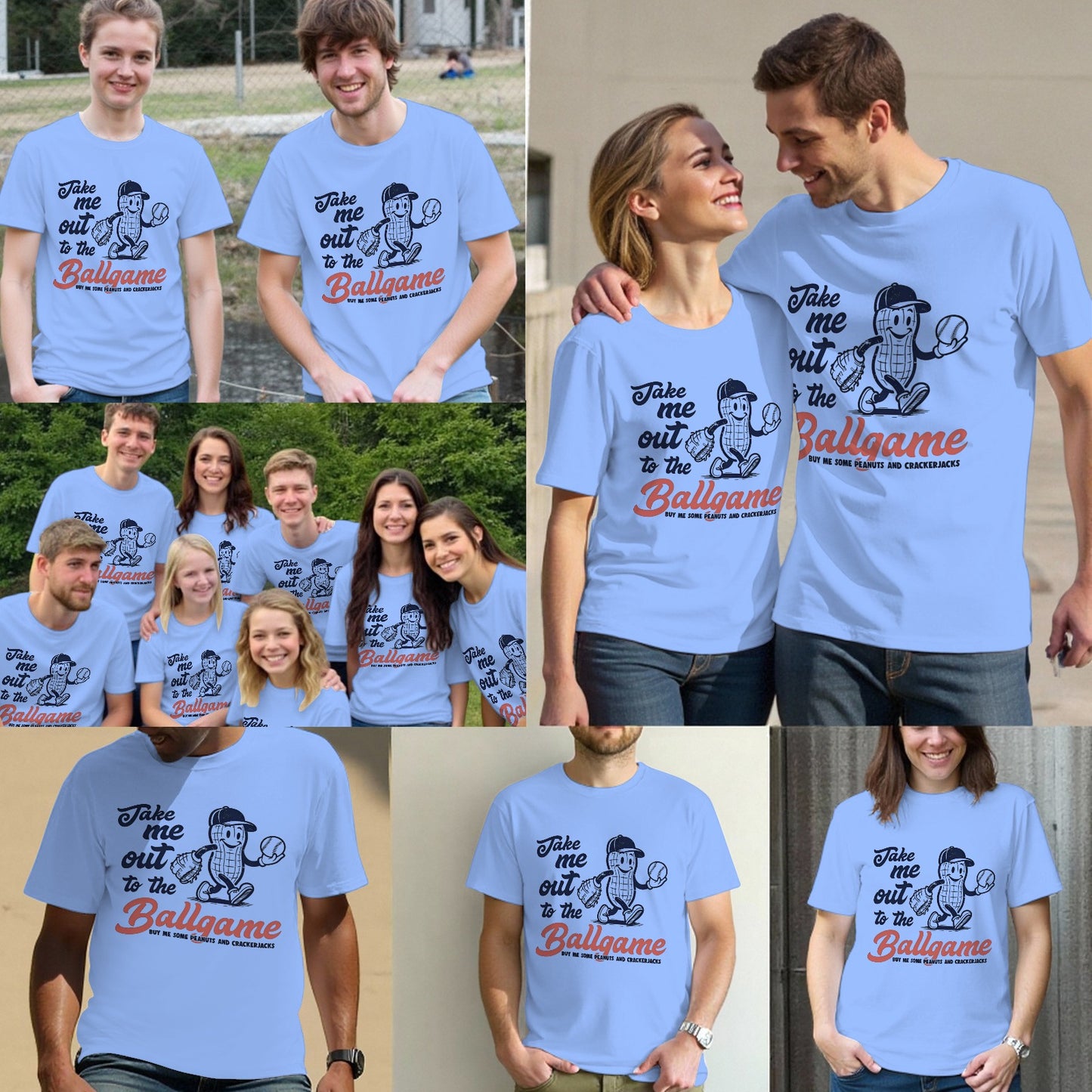 Take Me Out To The Ball Game Funny Baseball T-Shirts
