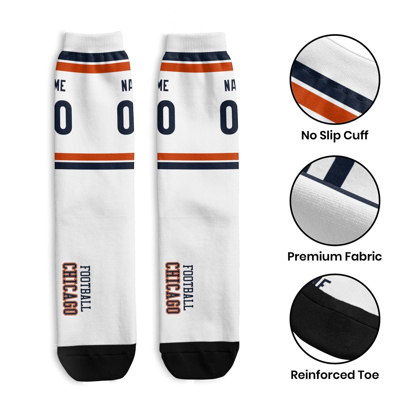 Custom Chicago Socks Breathable and Stylish