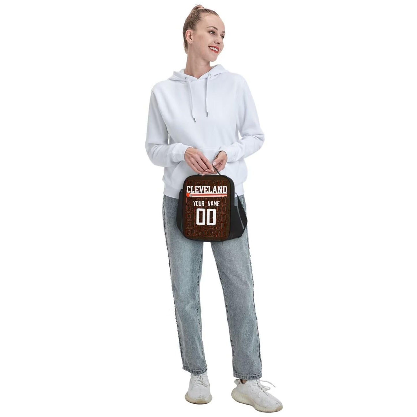 Custom Cleveland Lunch Box Bag Perfect for Outdoor Activities