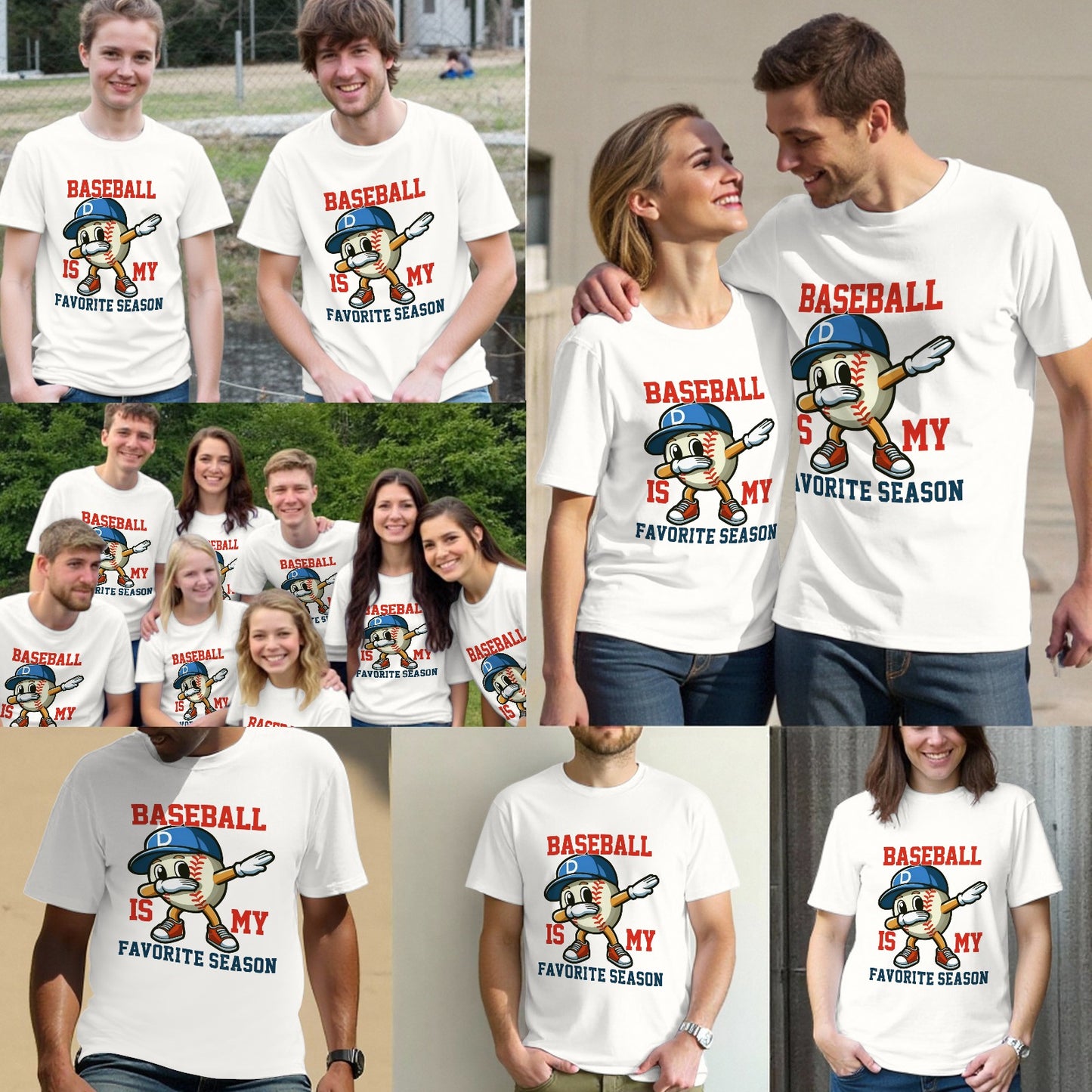 Dabbing Baseball Is My favorite Season T-Shirt