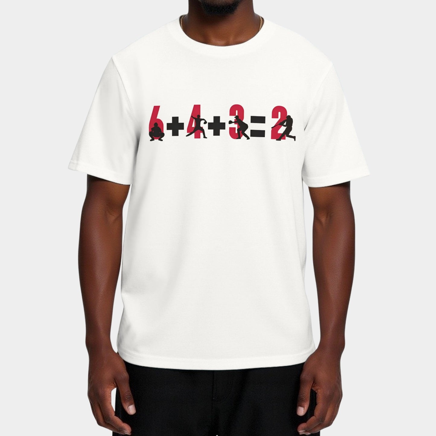 Baseball Double Play 6+4+3=2 T-Shirt