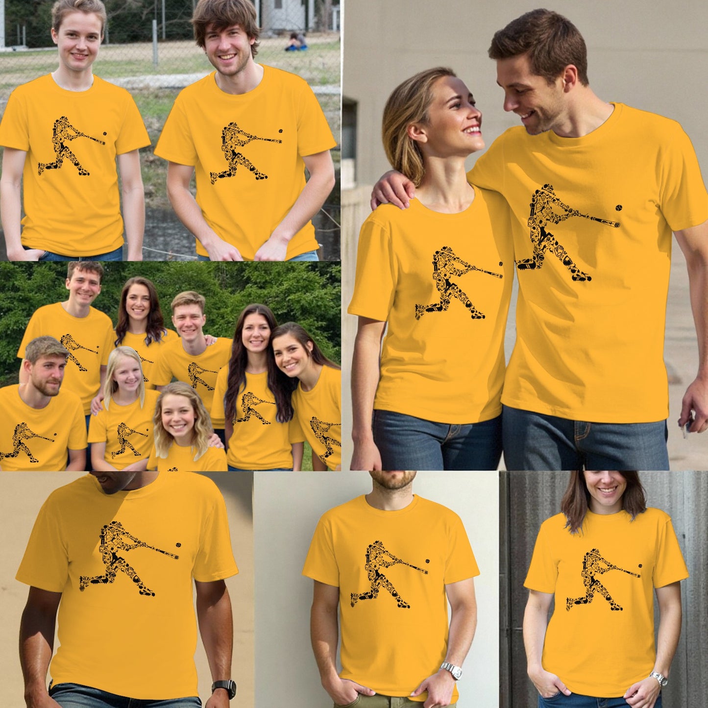 Baseball Player Batting Ball T-Shirts