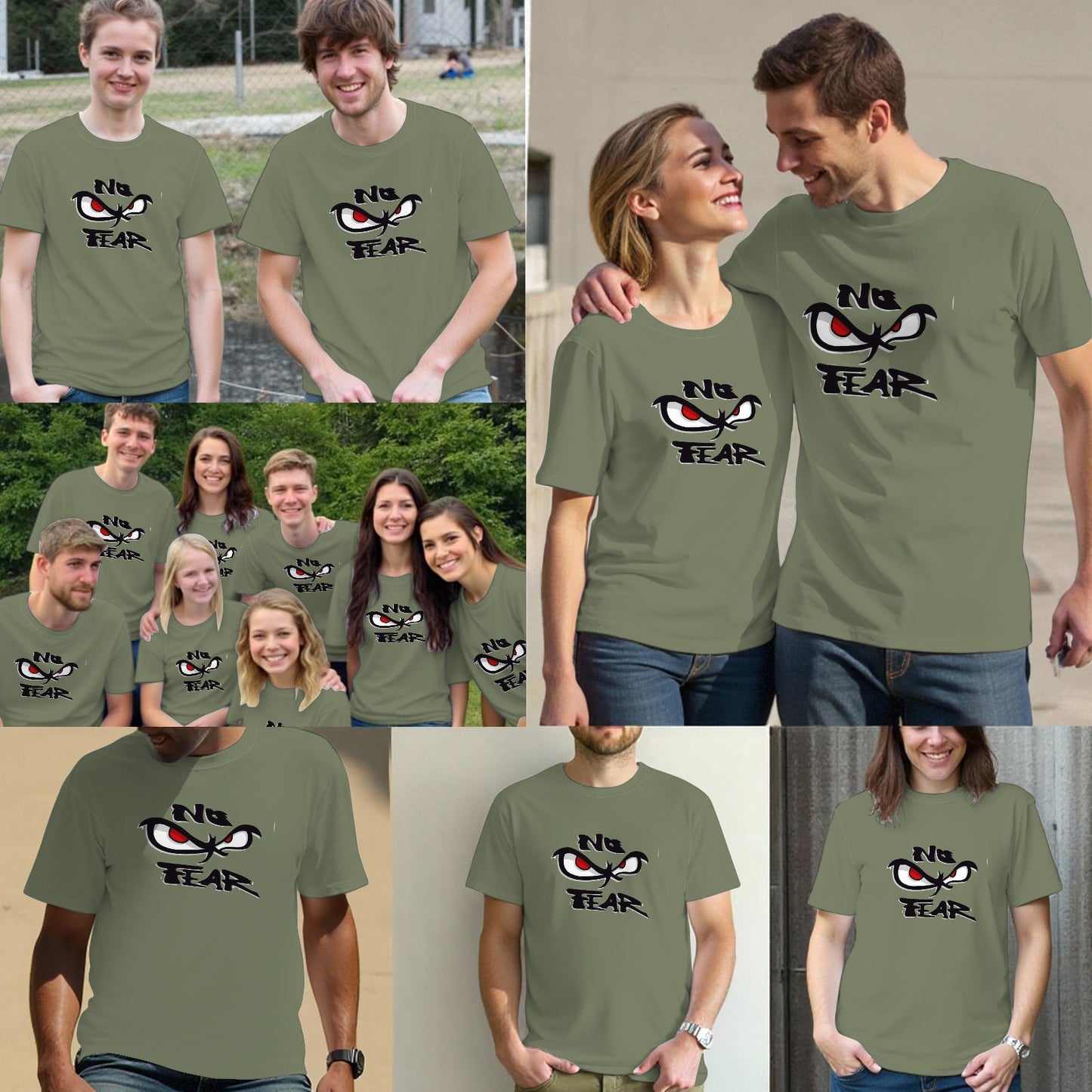 NO FEAR NO FEAR NO FEAR Tee Shirt