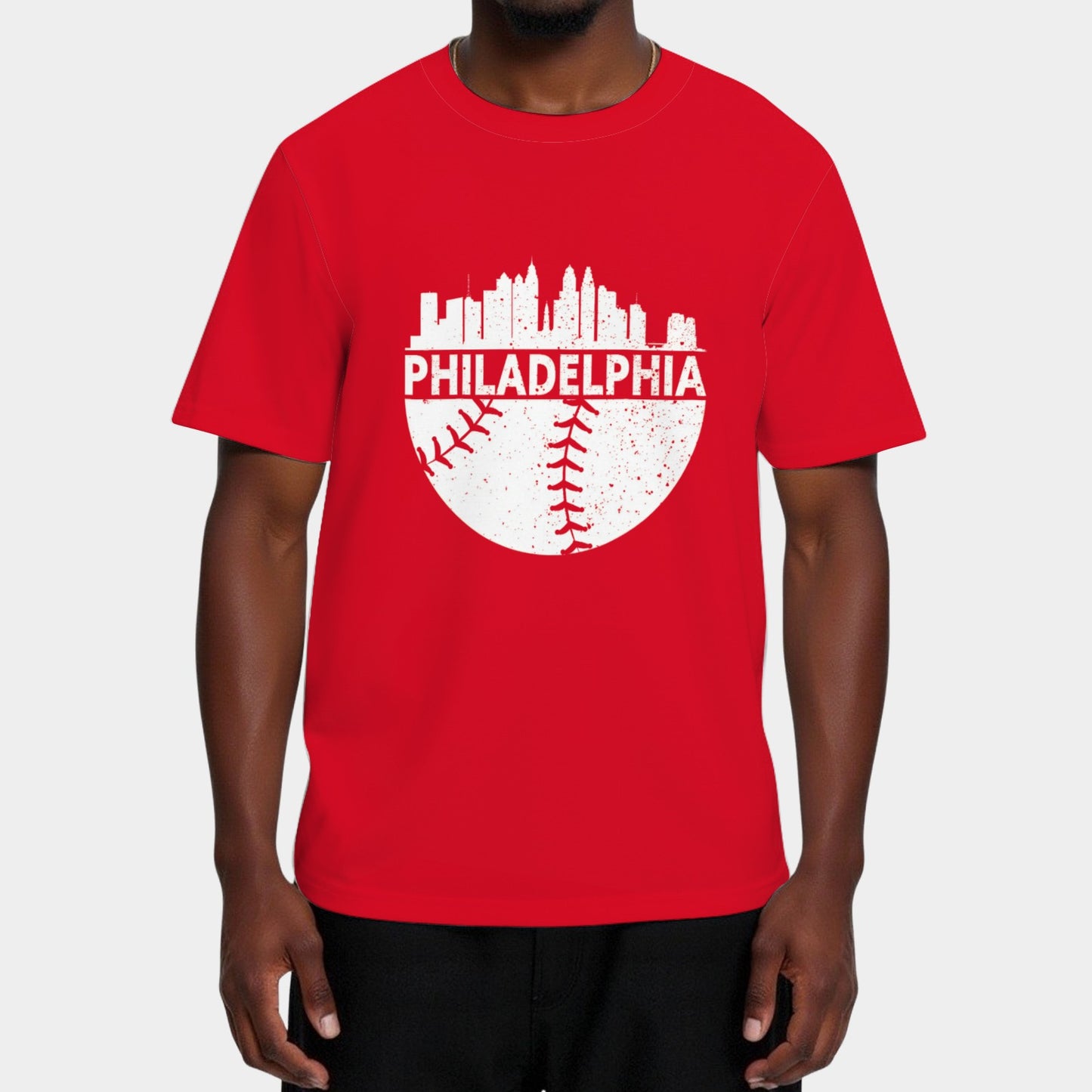 Vintage Philadelphia Skyline Baseball Retro Cityscap T-Shirt