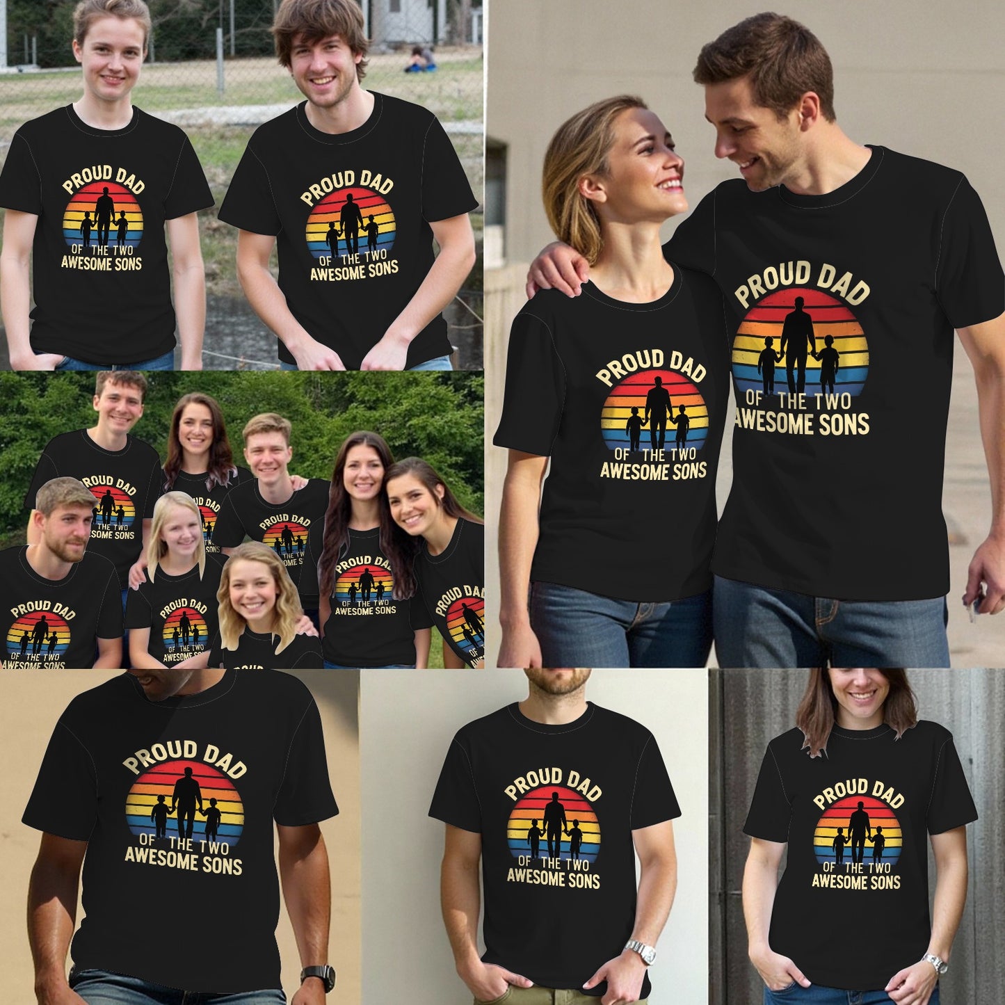 Pround Dad Tee Of The Two Awesome Shirt