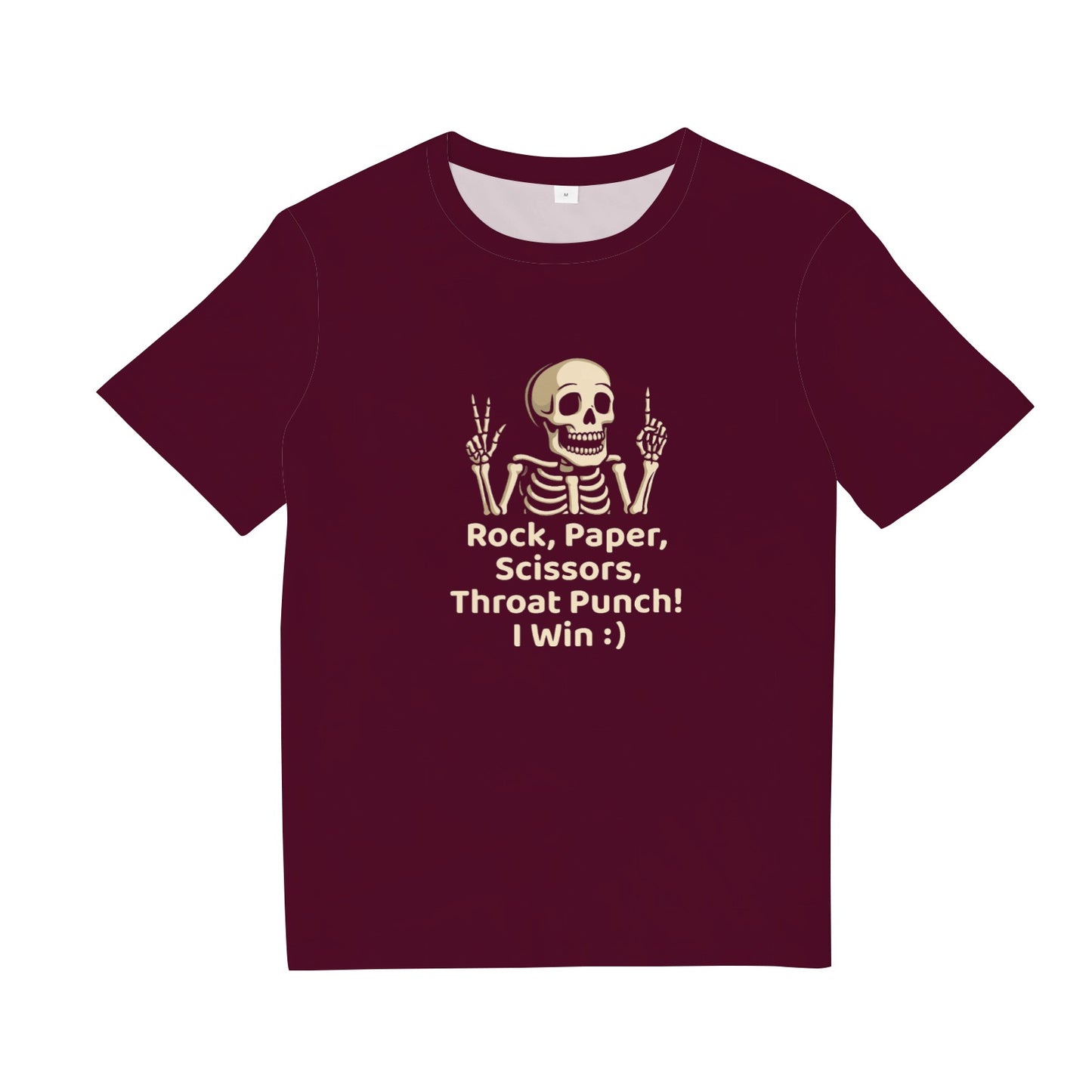 Rock, Paper, Scissors, Throat Punch I Win T-Shirts