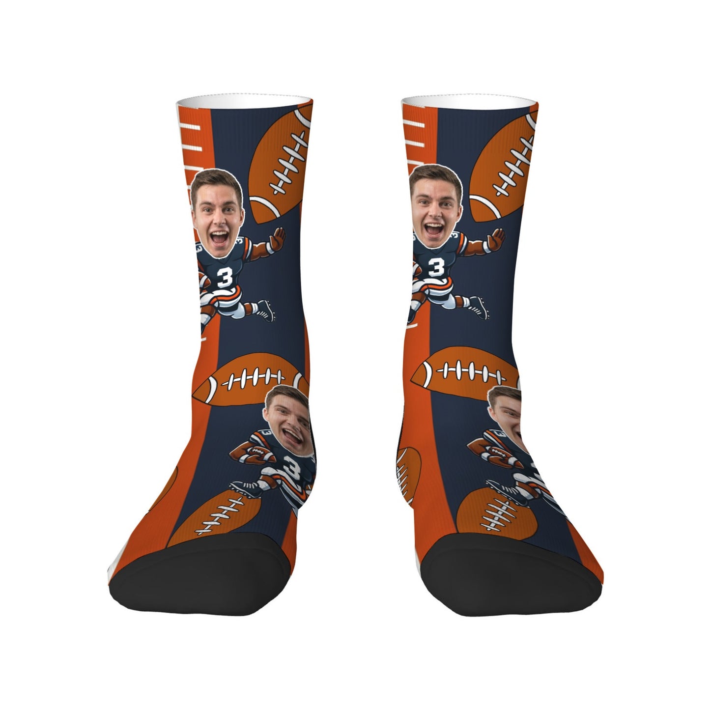 Custom Chicago Football Face Socks & Men’s Underwear Set
