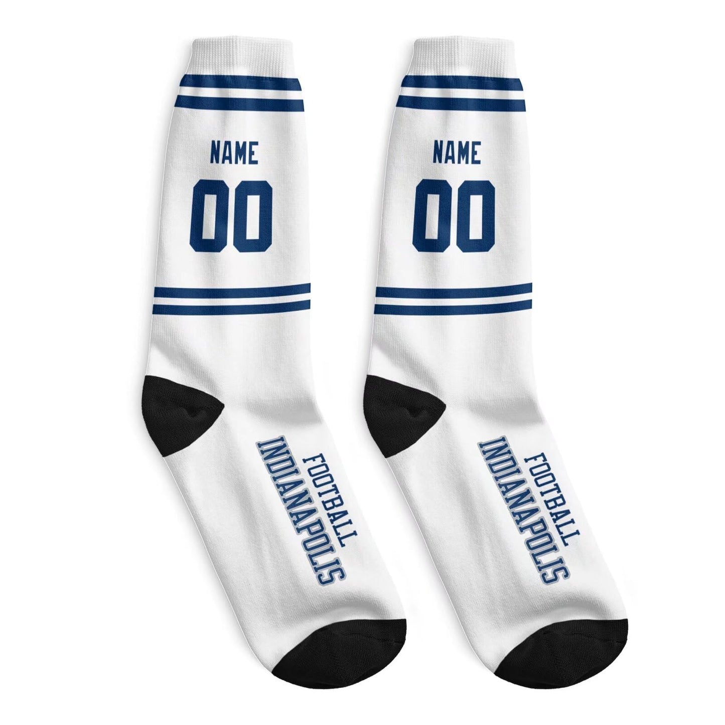 Indianapolis Themed Custom Socks with Modern Look