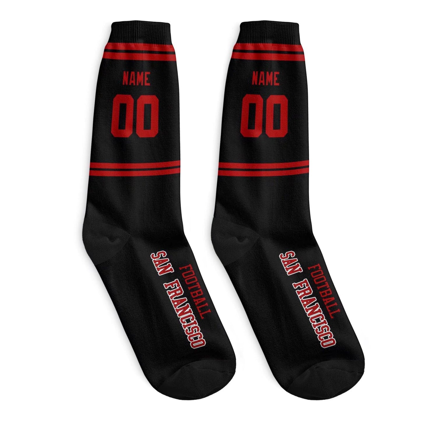 Custom San Francisco Sports Socks Add Your Name Easily