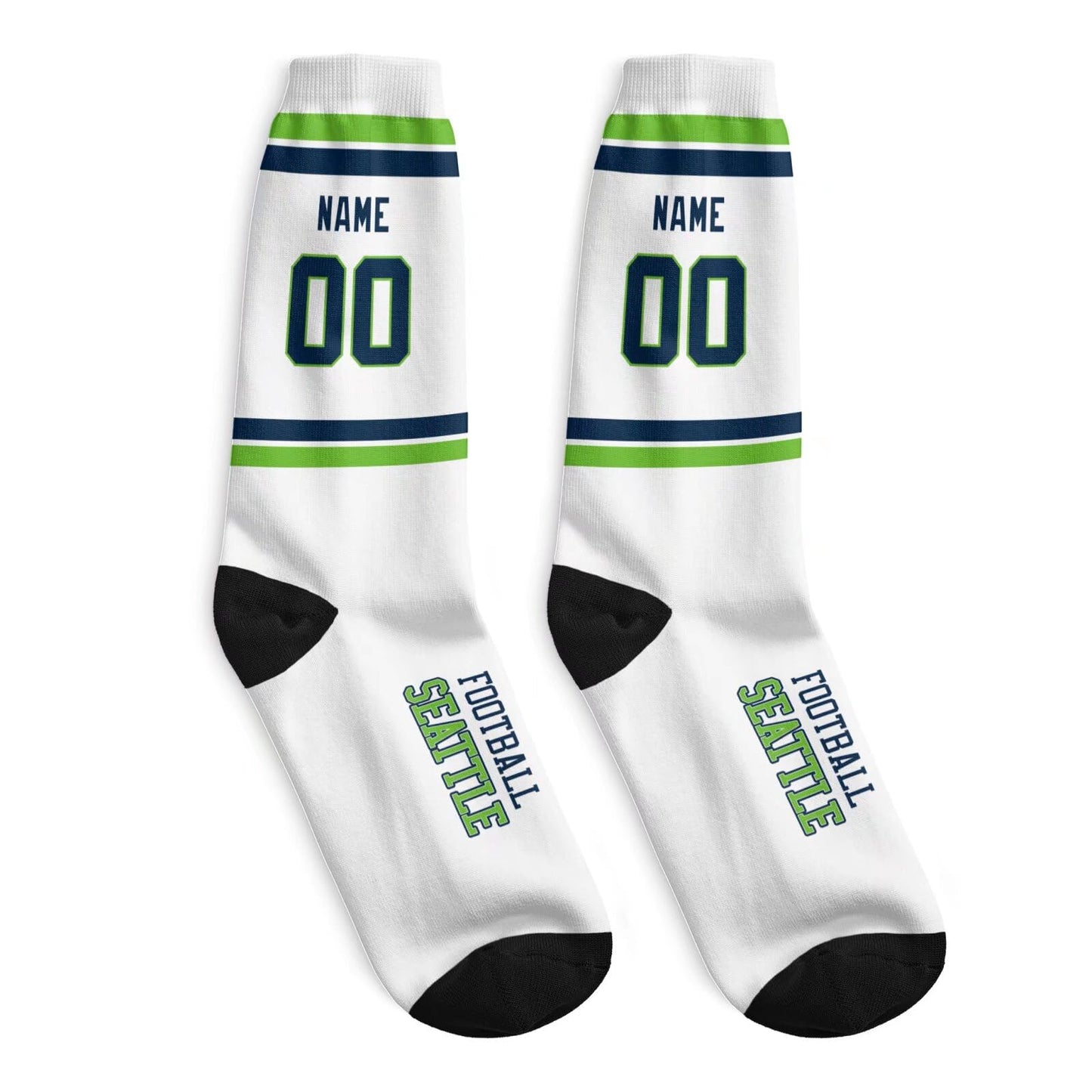 Seattle Football Sock Personalized for Supporters