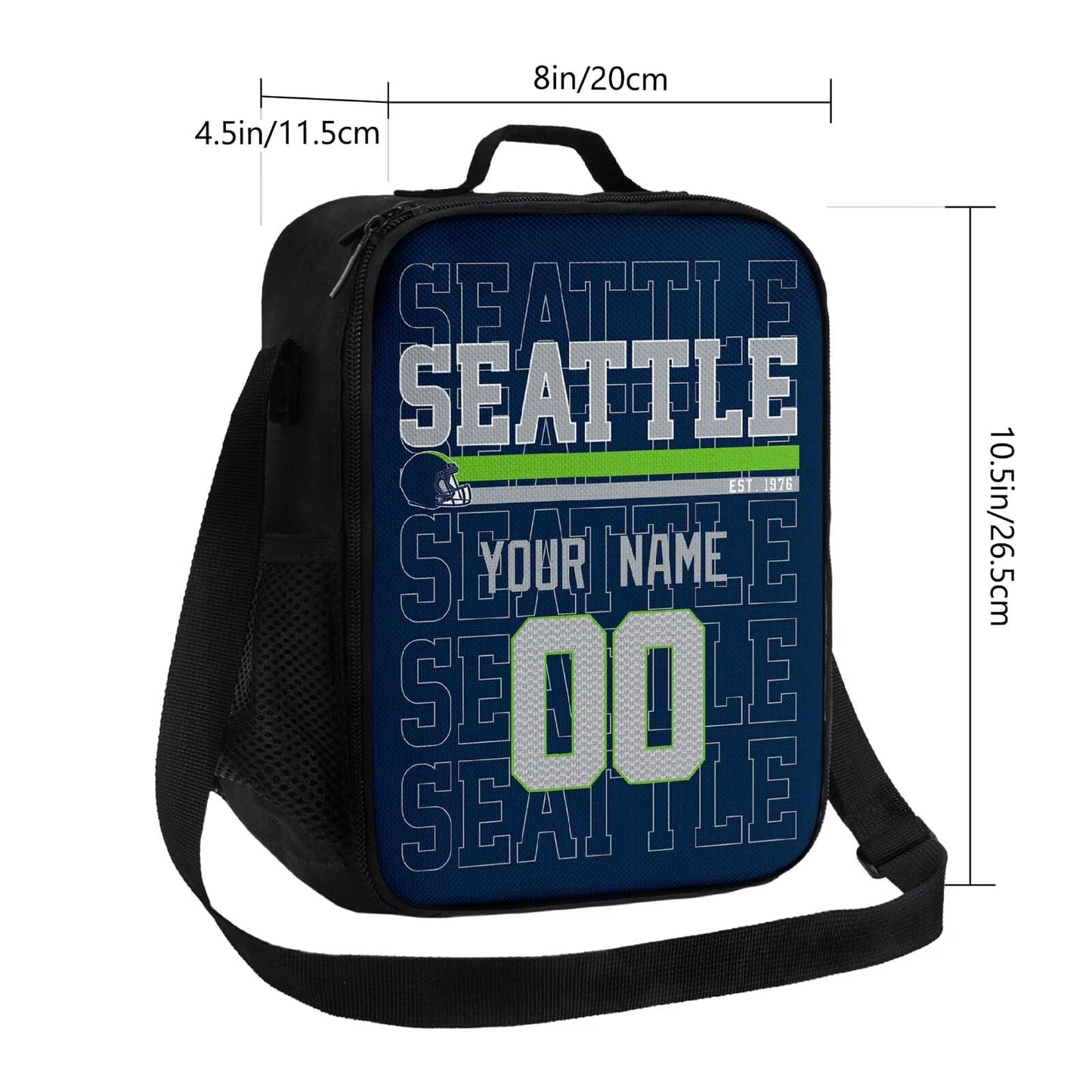 Personalized Seattle Lunch Tote Spacious and Reusable