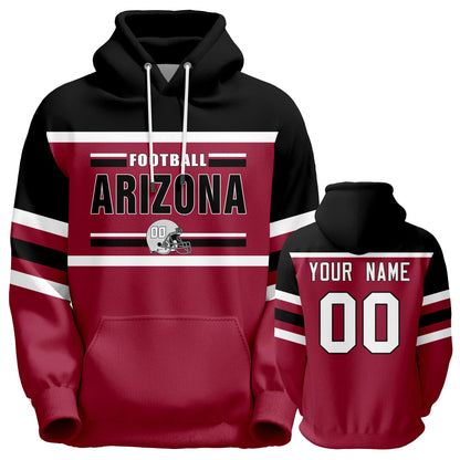 Custom Football Hoodies Sports Personalized Fans Pullover Sweatshirts