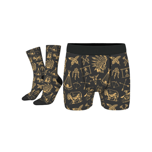 Custom Men's Underwear & Socks Set - Indian style