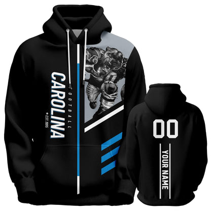 Custom Football Sweatshirts City Mascot Personalized Fan Pullover Hoodies Gift
