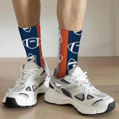 Denver Football Style Socks – Personalized & Customizable
