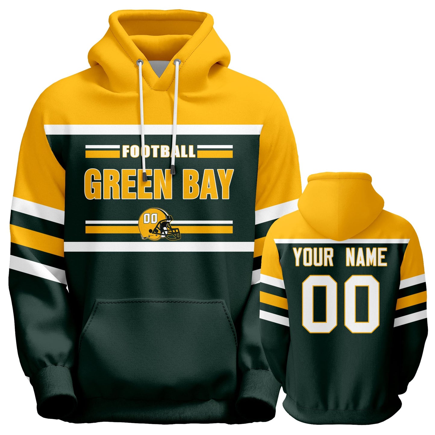 Custom Football Hoodies Sports Personalized Fans Pullover Sweatshirts