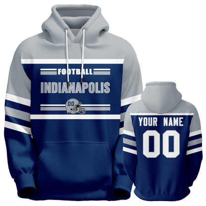 Custom Football Hoodies Sports Personalized Fans Pullover Sweatshirts