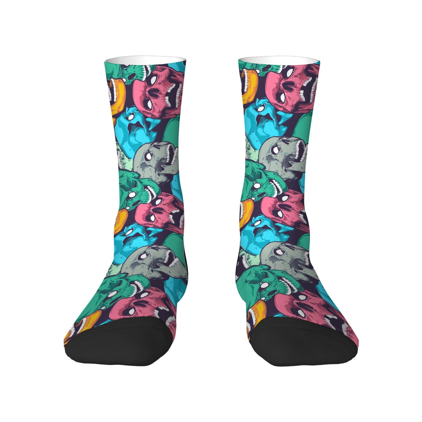Custom Men's Underwear & Socks Set - Colorful Skull Design
