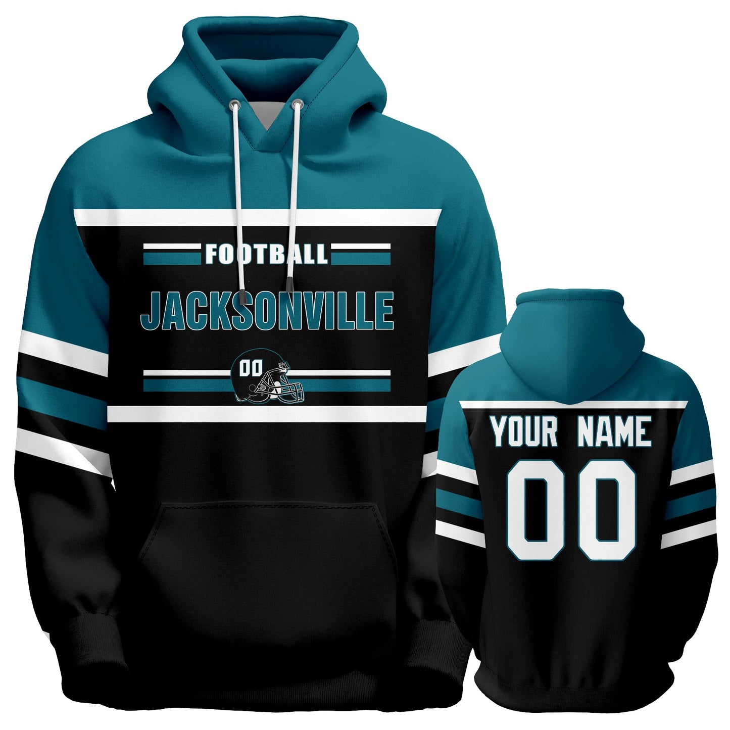 Custom Football Hoodies Sports Personalized Fans Pullover Sweatshirts