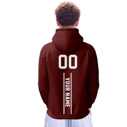 Custom Football Sweatshirts City Mascot Personalized Fan Pullover Hoodies Gift