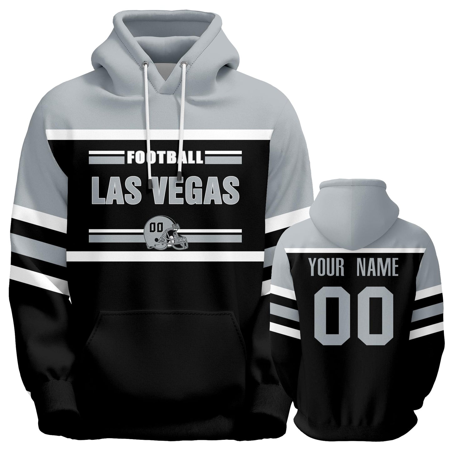 Custom Football Hoodies Sports Personalized Fans Pullover Sweatshirts