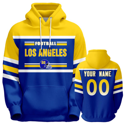 Custom Football Hoodies Sports Personalized Fans Pullover Sweatshirts