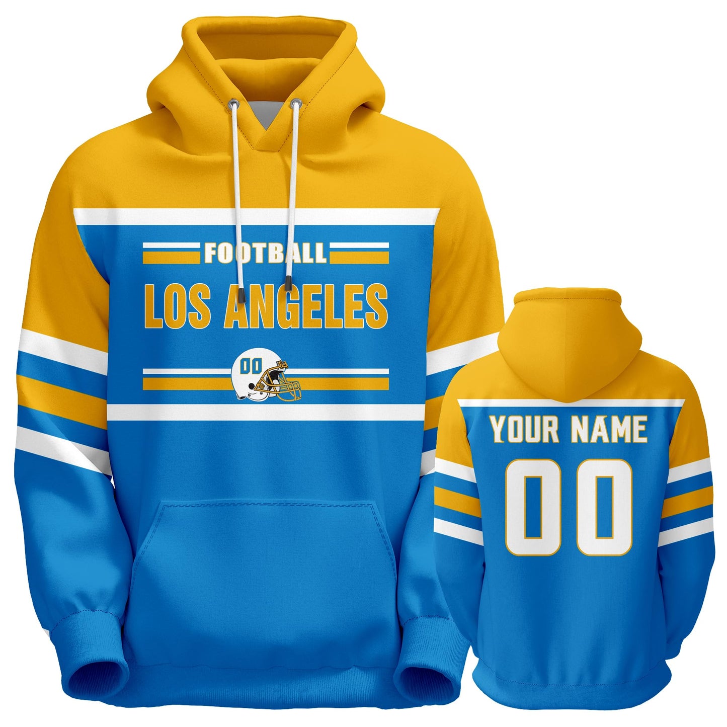 Custom Football Hoodies Sports Personalized Fans Pullover Sweatshirts