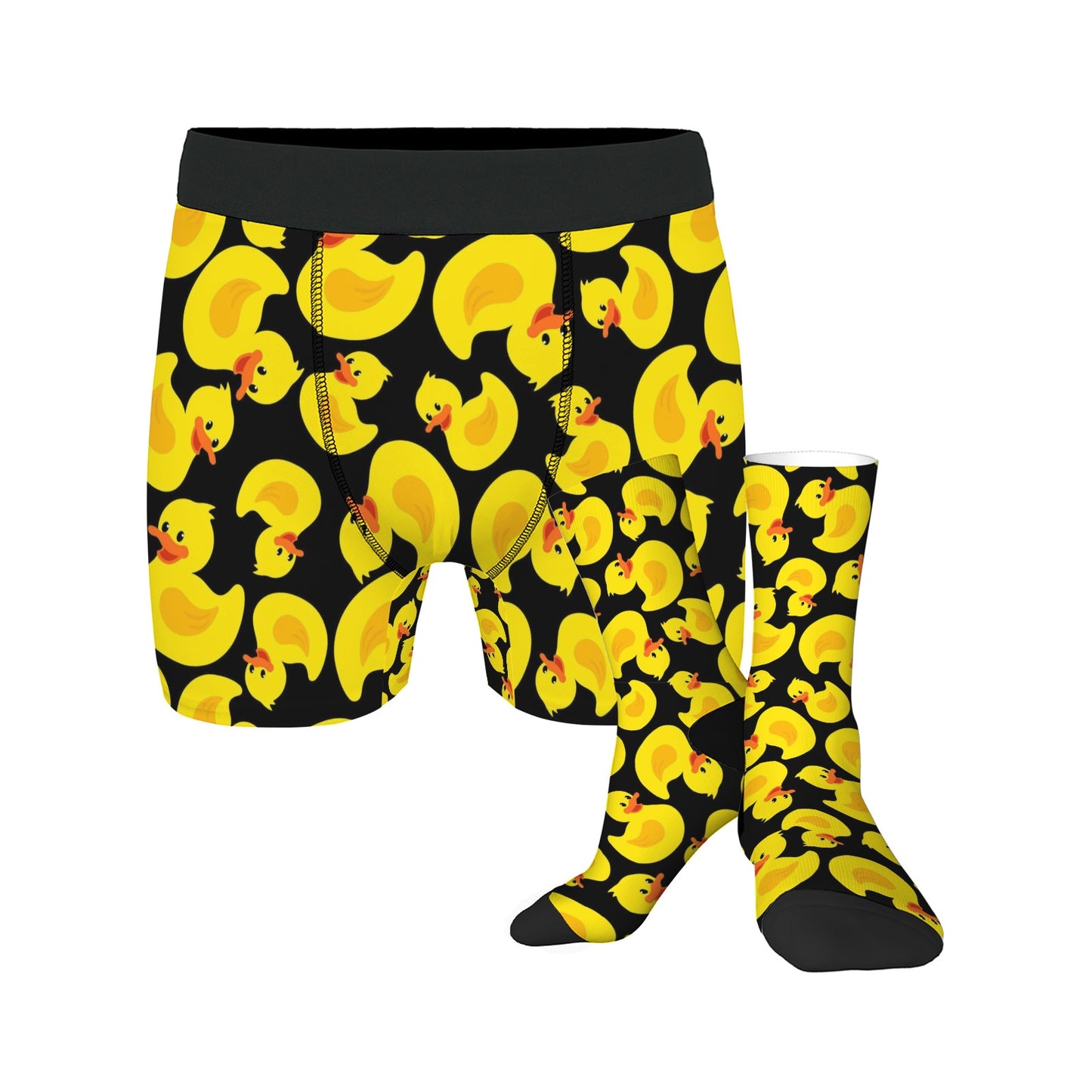 Custom Men's Underwear & Socks Set - Ducks Design