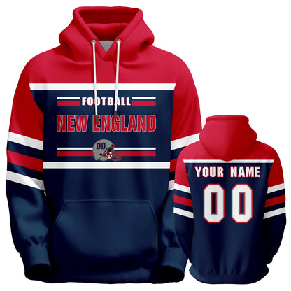 Custom Football Hoodies Sports Personalized Fans Pullover Sweatshirts