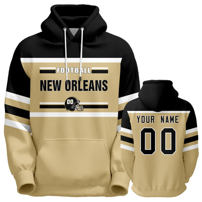 Custom Football Hoodies Sports Personalized Fans Pullover Sweatshirts