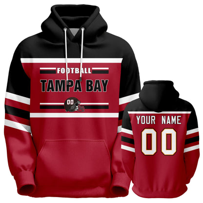 Custom Football Hoodies Sports Personalized Fans Pullover Sweatshirts